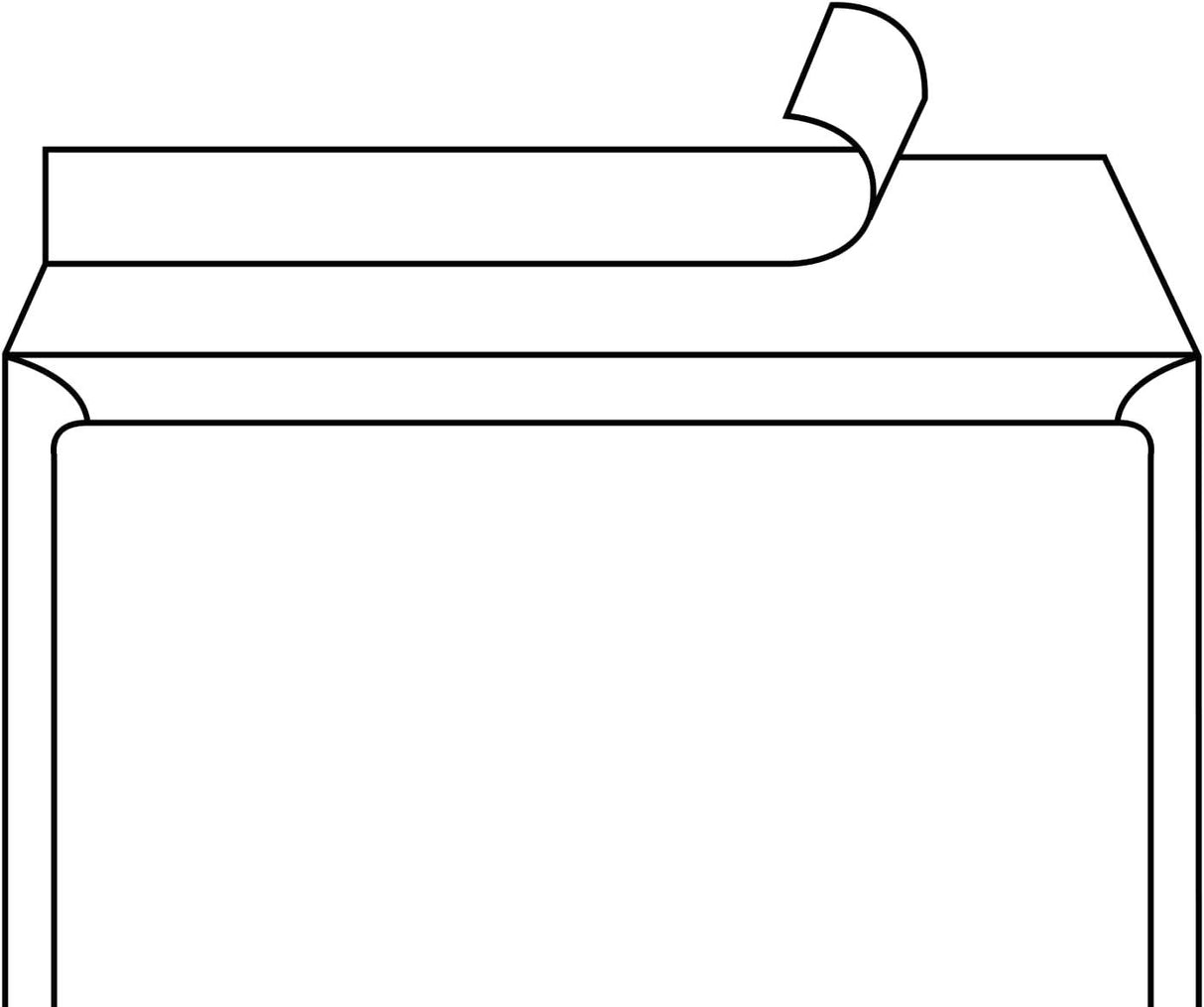 Kartonhátlapos Borítékok DIN C4 Öntapadós, 100 db - Outlet24