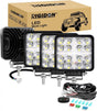 4db 48W LED Munkalámpa Szett ATV/Traktor/Kamion IP67 Vízálló Fehér&Ambra - Outlet24