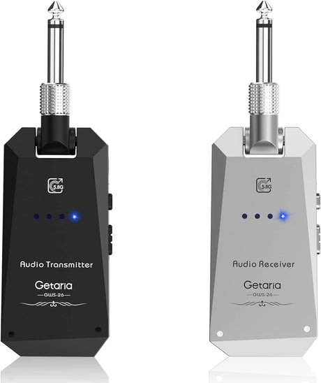 Getaria 5.8GHz-es vezeték nélküli gitár adó-vevő rendszer elektromos gitárhoz és basszushoz - Image 1