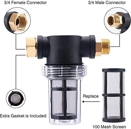 Hausdec vízszűrő adapter kerti tömlőhöz és magasnyomású mosóhoz - Image 2