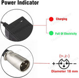 Tangspower 24V 2A akkumulátortöltő e-rollerhez, e-biciklihez - XLR csatlakozó