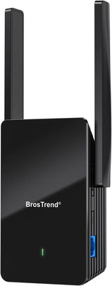 BrosTrend WiFi 6 AX1500 Jelerősítő - Gigabit Ethernet, Dual Band 5GHz/2.4GHz, 185㎡ - Image 1