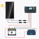 Nicesolar 100W monokristályos napelem panel 12V-os akkumulátorokhoz, lakókocsikhoz, hajókhoz - Image 4