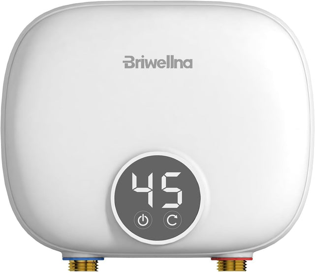 Briwellna 5,5 kW-os átfolyós vízmelegítő LED kijelzővel, kompakt méret, 220V - Image 1