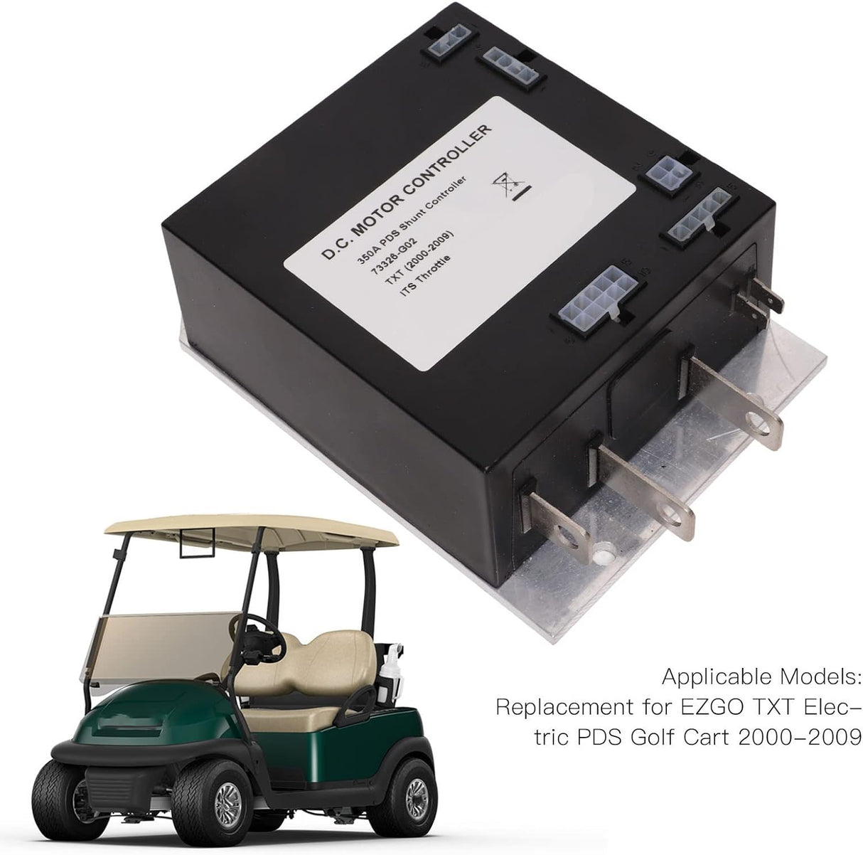 EZGO TXT Golf Kocsi 36V 350A Motorvezérlő - Fekete, 2000-2009 Modellekhez - Image 5