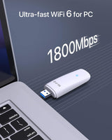 BrosTrend AX1800 WiFi 6 USB adapter, 1800 Mbit/s, Windows 10/11 kompatibilis - Image 2