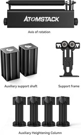 Atomstack R3 PRO Forgótengely, hengeres tárgyak gravírozására, kompatibilis az Atomstack, Ortur, Neje, TwoTrees, xTool eszközökkel - Image 9