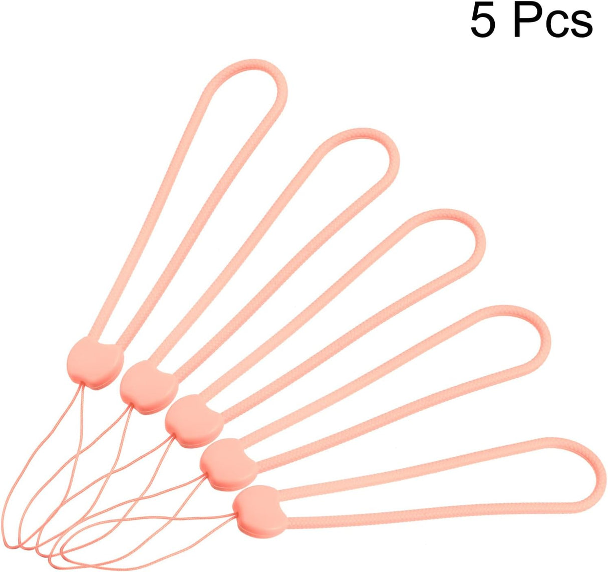 Rózsaszín szilikon csuklópánt kulcsokhoz, kamerához - 5 db-os készlet - Image 3