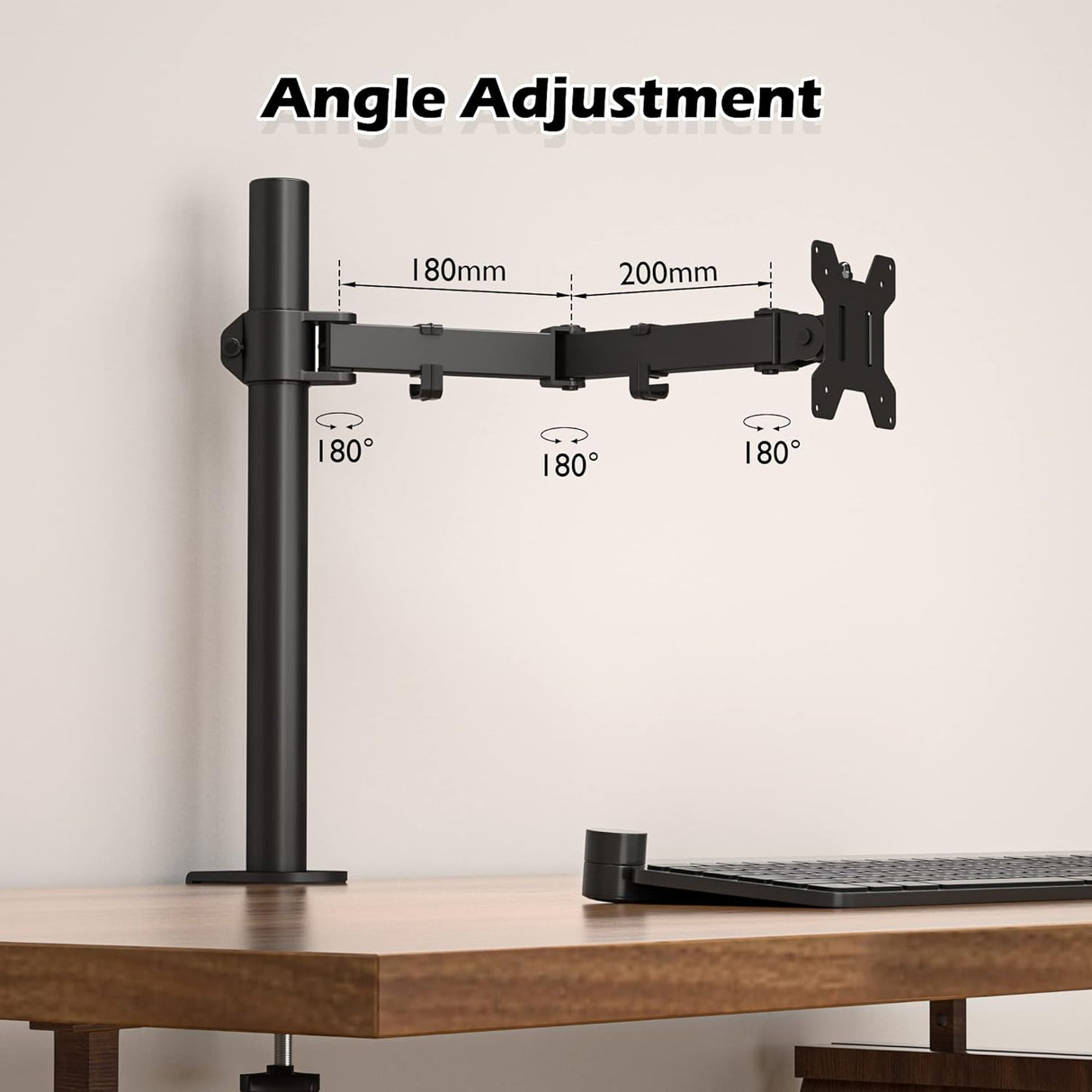 BONTEC állítható monitorkar 13-32" LCD/LED képernyőkhöz, 10 kg-ig, fekete