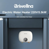 Briwellna 5,5 kW-os átfolyós vízmelegítő LED kijelzővel, kompakt méret, 220V - Image 3