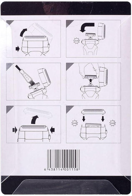 RSCW-9008 Elektromos Borotva Cserélhető Fej és Fólia Férfiaknak - Outlet24