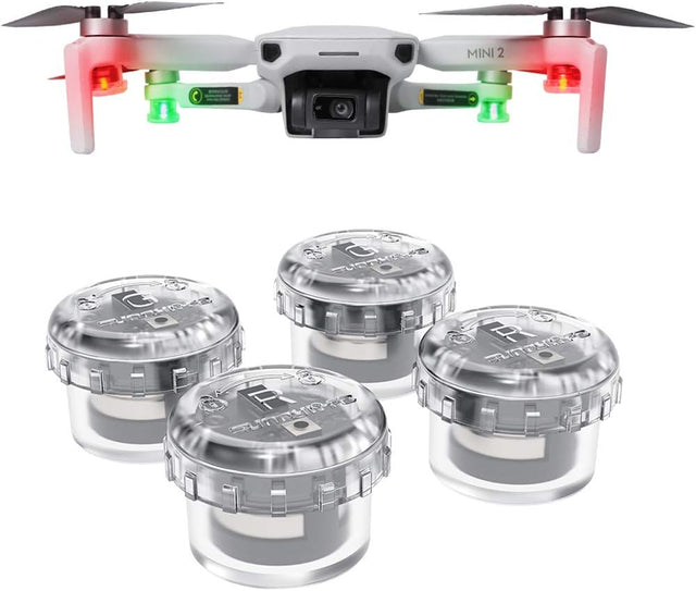 DJI drónokhoz 4 db színes LED éjszakai jelzőfény - Air 2S, Mavic Mini 2, FPV kompatibilis - Image 1