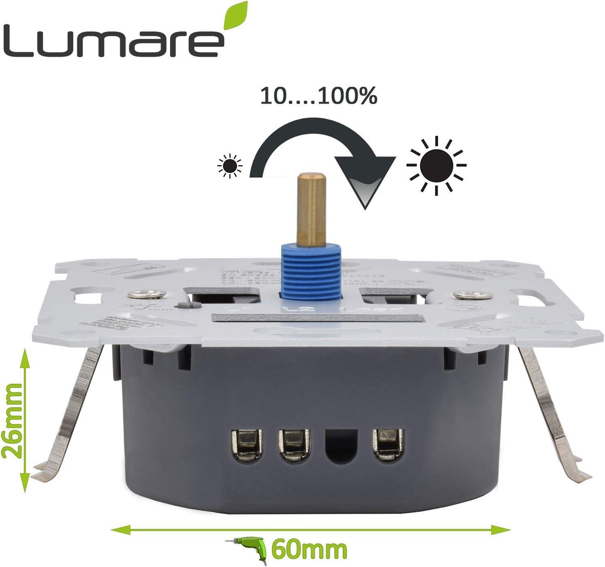 Lumare LED Dimmelhető Beépíthető Spotlámpa, Meleg Fehér IP44 - Outlet24