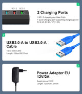 Vansuny USB 3.0 Hub 5 Gb/s - 24W Tápegységgel, Ultragyors Adatátvitel - Image 6