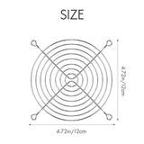 Fém Ventilátorrács 120mm Számítógépházhoz, Ezüst - Outlet24