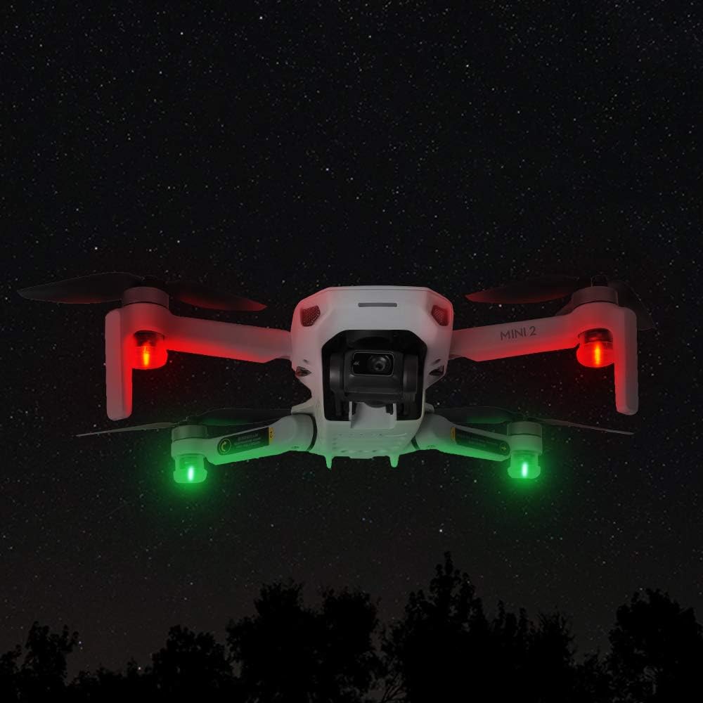 DJI drónokhoz 4 db színes LED éjszakai jelzőfény - Air 2S, Mavic Mini 2, FPV kompatibilis - Image 3