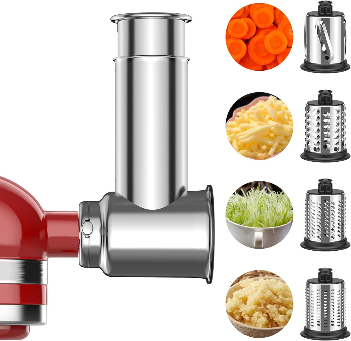 KitchenAid robotgéphez való rozsdamentes acél reszelő és szeletelő feltét - Image 1