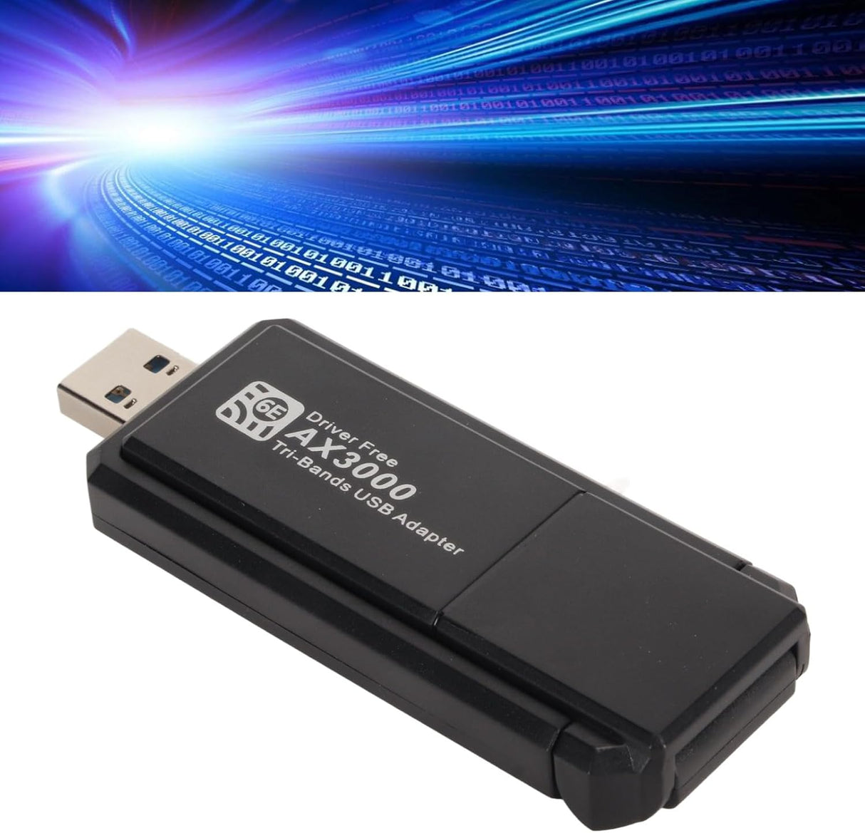 Annadue WiFi 6E USB adapter, 3000 Mbit/s, hármas sávú, Windows 10/11-hez - Image 2