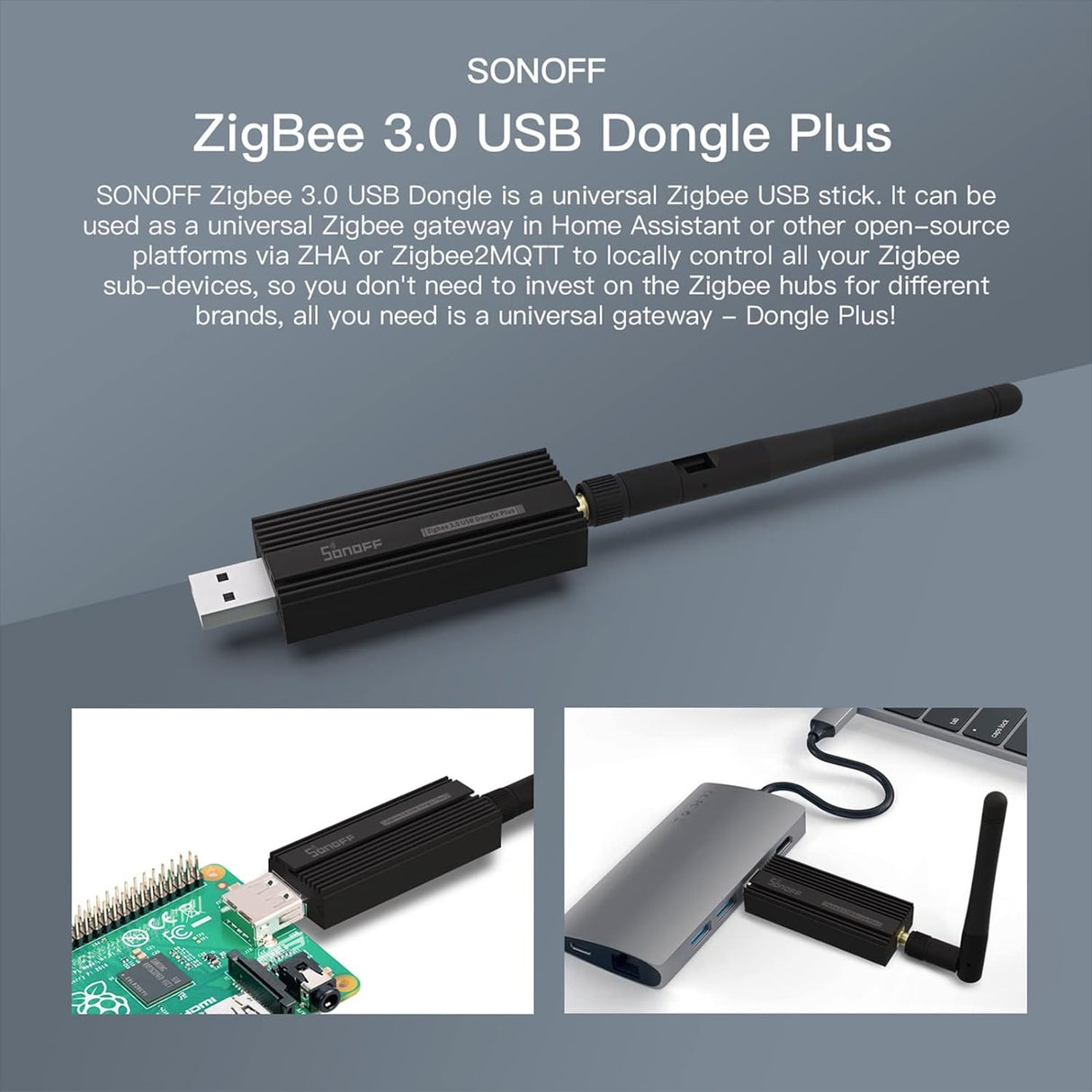 SONOFF Zigbee 3.0 USB Adapter - Okosotthon Vezérlő Stick Home Assistant és Zigbee2MQTT Rendszerekhez - Image 2