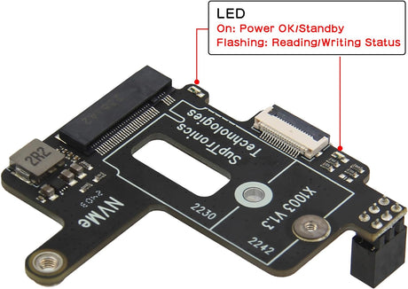 Raspberry Pi 5 NVMe SSD bővítőkártya aktív hűtéssel - Geekworm X1003 - Image 2