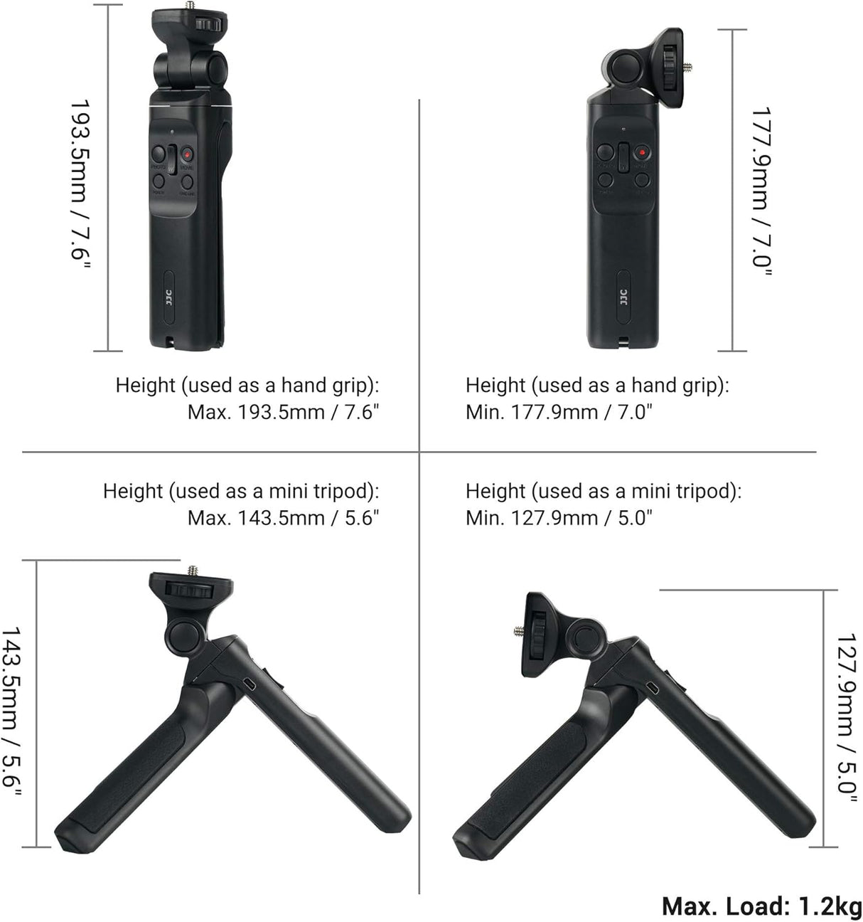 Sony kamera markolat és mini állvány távirányítóval - Kompatibilis a1, a7 IV, ZV-1, RX100 sorozattal - Image 8