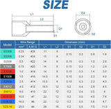 Hanibos 100 db-os szigetelt érvéghüvely készlet, 4mm², 12mm hosszú, vezetékekhez - Image 3