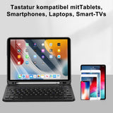 Samsung és iPad kompatibilis SENGBIRCH német Bluetooth billentyűzet, ultravékony, Type-C kábellel - Image 2