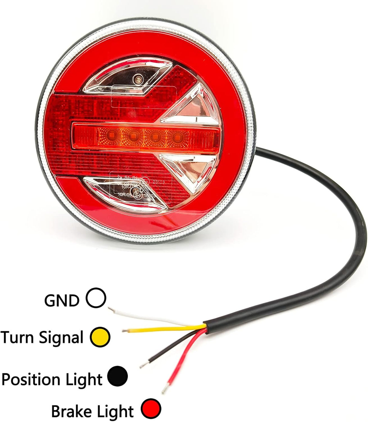 AOJO LED hátsó lámpa 12V/24V, E-jelzéssel, vízálló, univerzális - Image 3