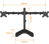 BONTEC Dupla Monitortartó | 13-27" LED/LCD | Állítható, Forgatható, 2x10kg - Image 7