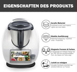 Thermomix TM6 TM5 görgős alátét - Fekete akril csúsztatólap Vorwerk robotgéphez - Image 6