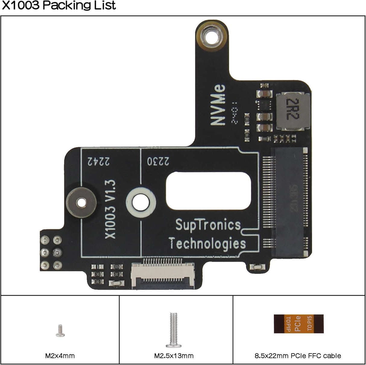 Raspberry Pi 5 NVMe SSD bővítőkártya aktív hűtéssel - Geekworm X1003 - Image 3