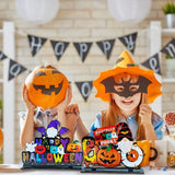 Halloween Dekoráció 2db - Tök és Boo Ajtótábla Szett - Outlet24