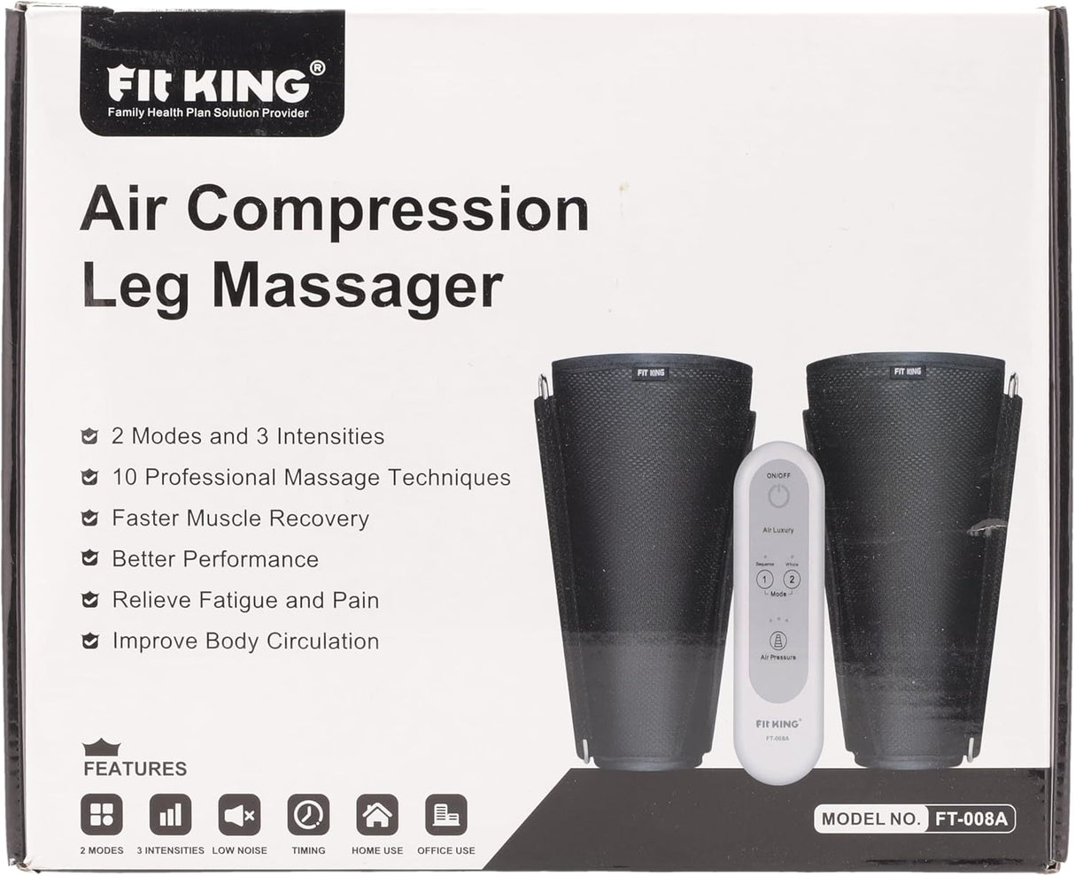 FIT KING Lábmasszírozó Gép Fájdalomcsillapításra és Vérkeringés Javításra - Lymphdrainage Készülék