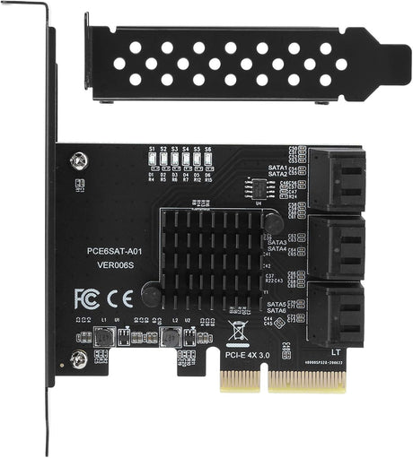 ASHATA PCIe 6 portos SATA 3.0 bővítőkártya SSD és HDD-hez - Image 1