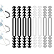 8 darabos maszk hosszabbító szett, állítható, csúszásgátló fülhorgokkal, nőknek és gyerekeknek (Fekete*4, Szürke*2, Fehér*2) - Outlet24