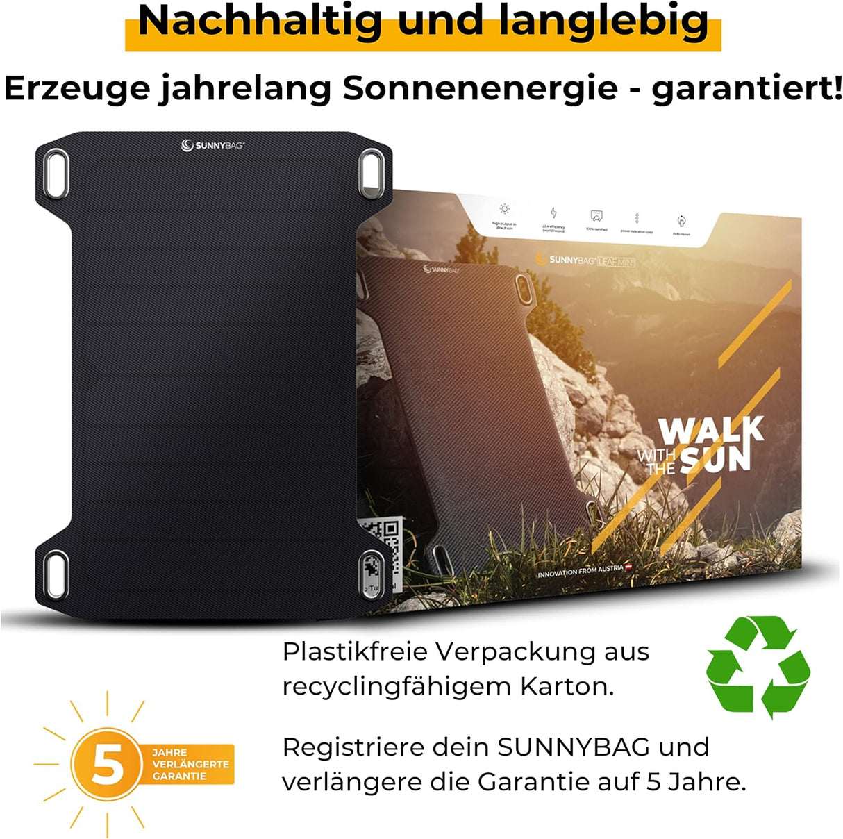 Sunnybag Leaf Mini 5W-os Hordozható Napelem USB Töltő - Vízálló, Ultrakönnyű Outdoor Kiegészítő - Image 5