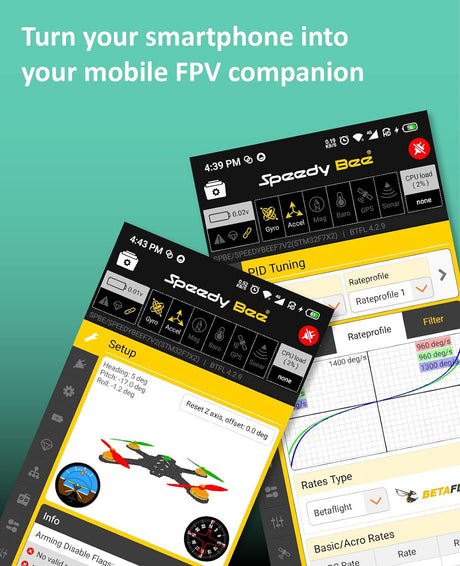 SpeedyBee Adapter 3 - Vezeték nélküli Bluetooth vezérlő iNav Betaflight-hoz, iOS/Android kompatibilis - Image 2