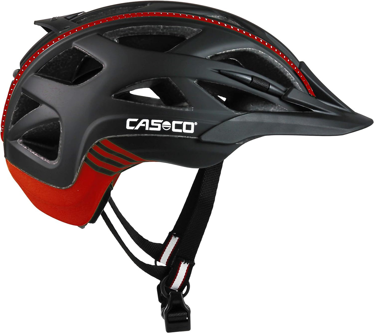 Casco Active 2 Fekete-Piros Kerékpáros Sisak M-es (56-58 cm) - Image 1