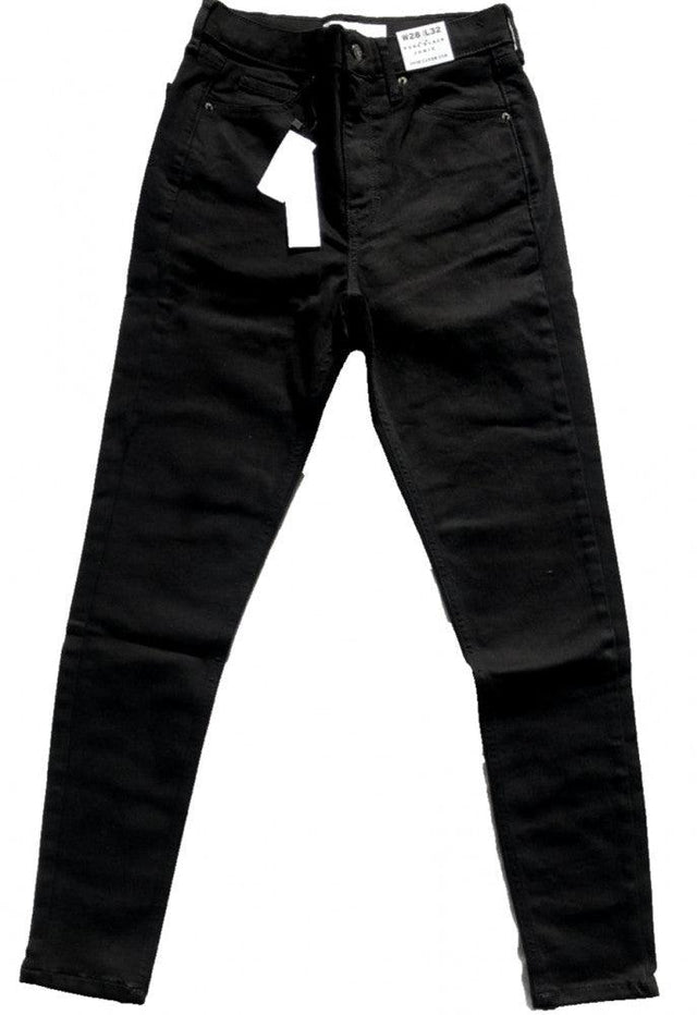 Topshop Unisex Fekete Jeans, UK10 Méret 28/32 Újracsomagolt termék - Outlet24