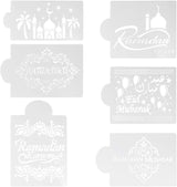 Ramadan Stencil muszlim tortaformák műanyag torta sablonok, 6db - Outlet24