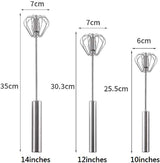 Rozsdamentes acél habverő - Többcélú felhasználásra, 30 cm hosszú - Outlet24