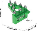 Univerzális Motoros Hátsó zöld színű Féklépcső, Alumínium Ötvözet - Outlet24
