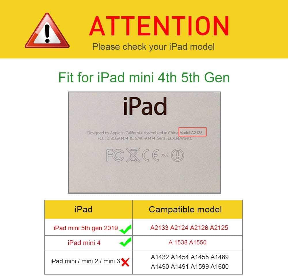 R.SHENGTE iPad Mini 4/5 Forgatható Védőtok Stilusszal és Képernyővédővel ( Szín :Mélykék) - Outlet24