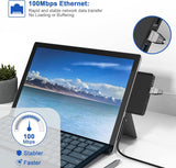 Yeemie Pro Microsoft Surface Pro 8 Docking Station, 100M Ethernet LAN, 4K HDMI, 2x USB 3.0 Porttal és TF Kártya Slot-tal - Outlet24