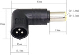 QIANRENON 90 Fokos Szögű Laptop Tápegység Tipp, 3 Pin DC 7.9 x 5.5 mm Adapter, Csomag 2 darab - Outlet24