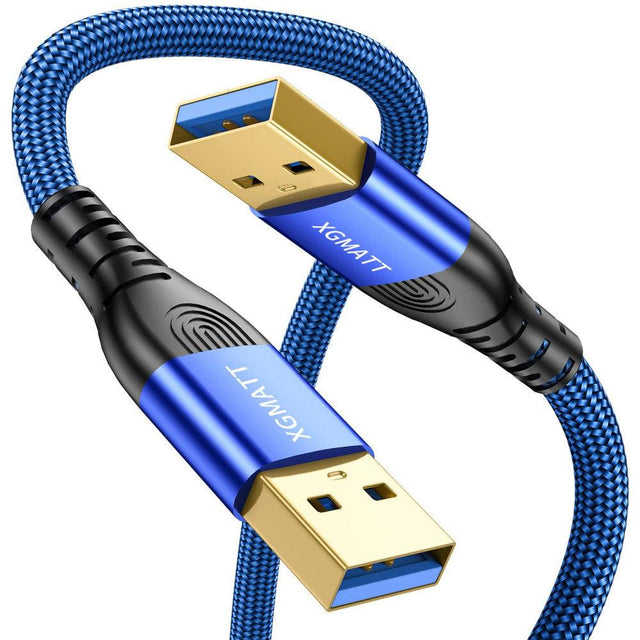 XGMATT 1m USB 3.0 A-A Adatátviteli Kábel, 5 Gbps, Kék, HDD, Nyomtató és DVD Kompatibilis - Outlet24