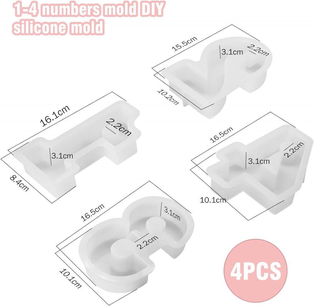 Szilikon Öntőformák "1-4" Számú - Esküvőkre, Születésnapokra, Karácsonyra - Outlet24