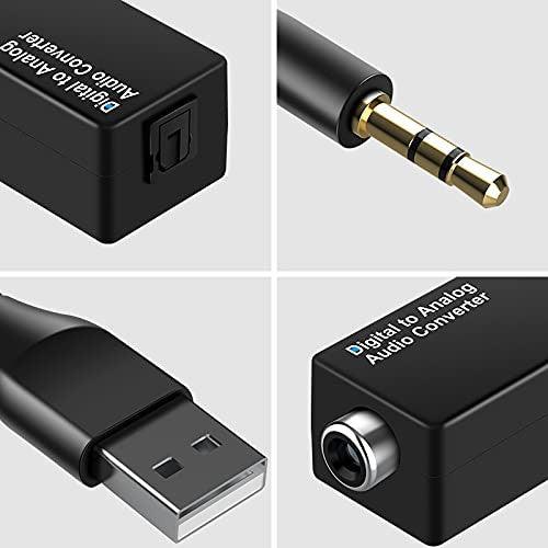 Audio Converter D15 Digitális-Analóg 3.5mm DAC USB Dekódoló, Koaxiális - Outlet24