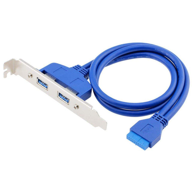 Chenyang Belső 2Pin USB 3.0 Női Panel Csatlakozó Alaplaphoz 20pin Kábellel és PCI Tartóval - Outlet24