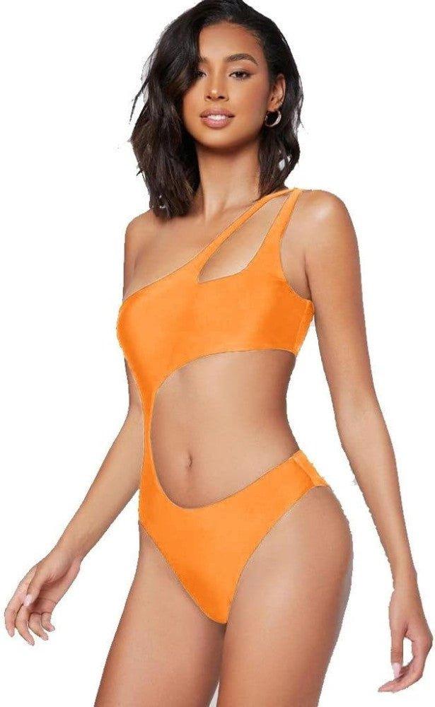 Ducomi Joy Női Egész Testes Fürdőruha - Monovállú Bikini, Push Up Top és Brazil Stílusú Alsó Rész, M méret - Outlet24